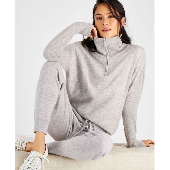 Charter Club Womens 100 Cashmere Mock Neck Sweater - Picture 1 of 3